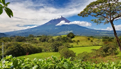 volcano arenal in central costa rica seen from monteverde photo