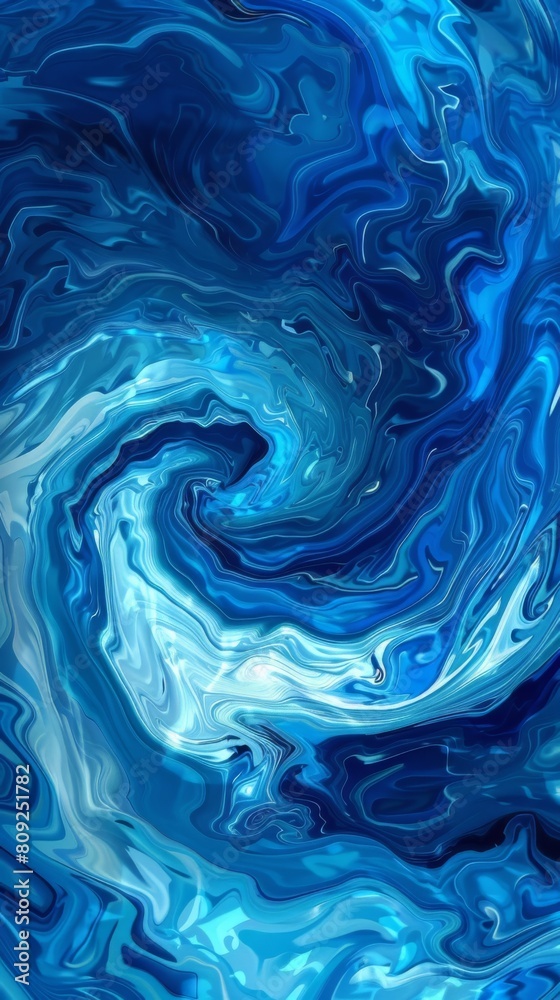 Abstract blue swirling liquid pattern Abstract blue swirling liquid pattern