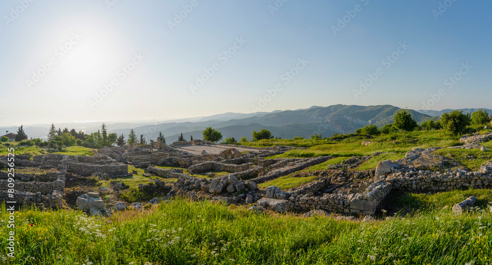 Albania Bylis Illyrian ancient city  archaeological park ruins