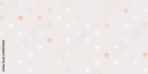 Light Red vector backdrop with virus symbols.