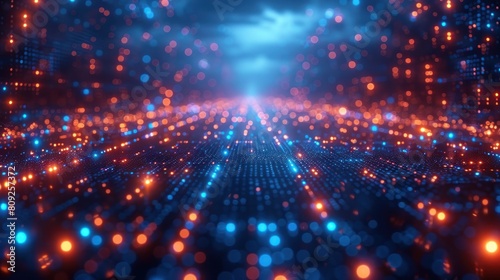 Wallpaper Mural Digital technology or science fiction network Torontodigital.ca