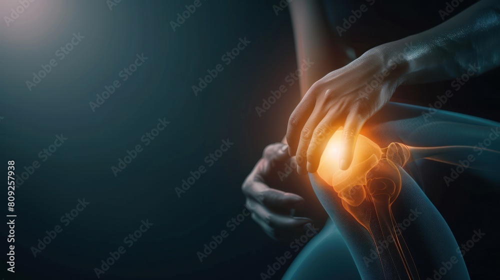 illustration of injury to the knee joint illustration of injury to the knee joint