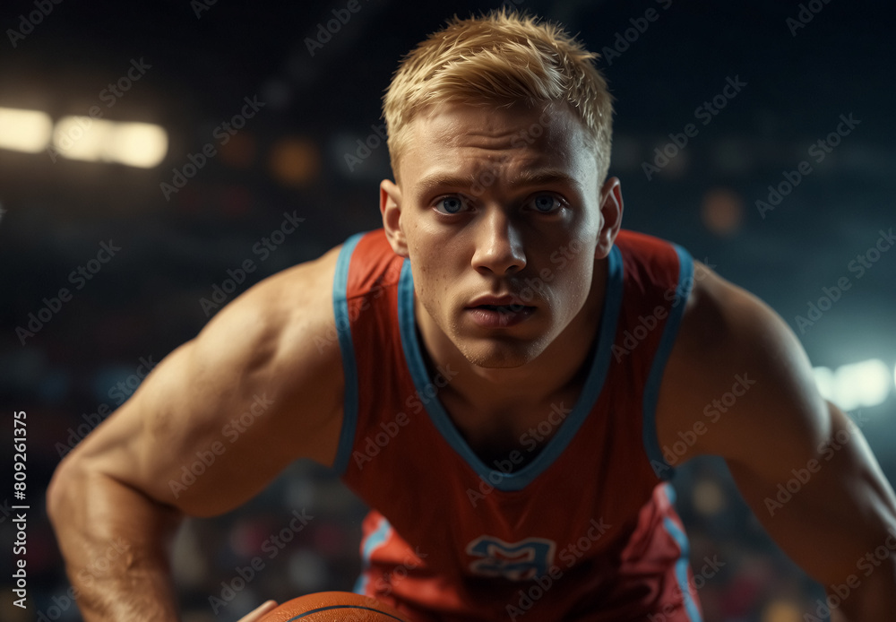 Basketball Player Dribbling. Close Up. Basketball Player Dribbling. Close Up.