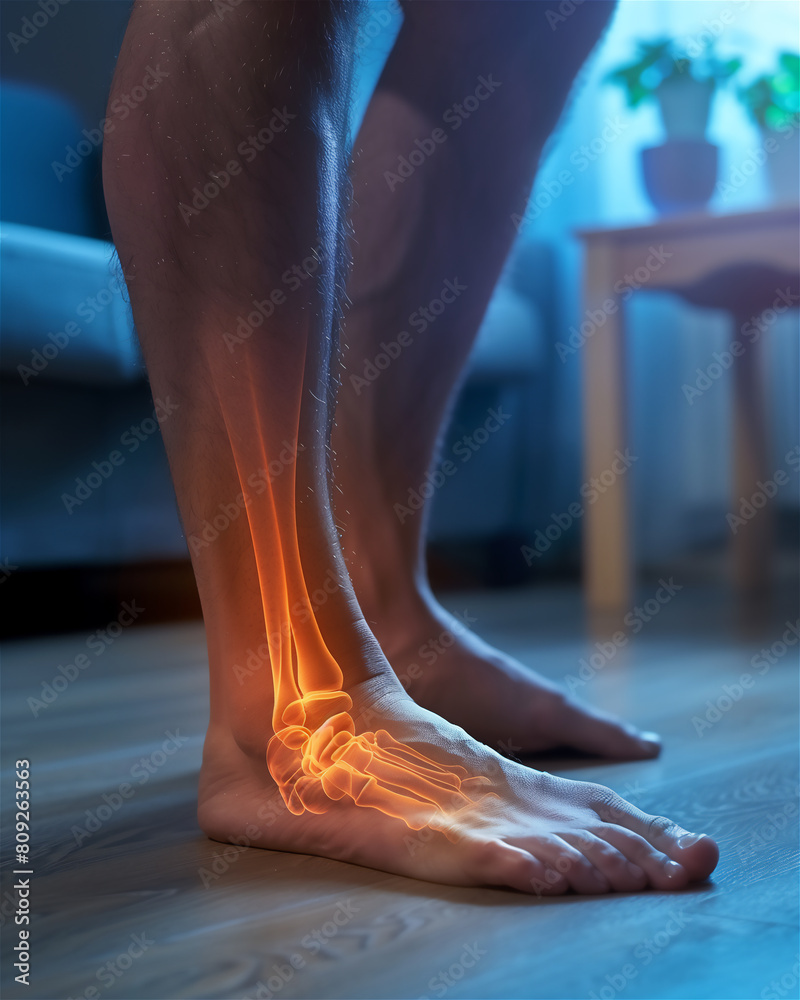 X-ray of the pain site in the ankle.