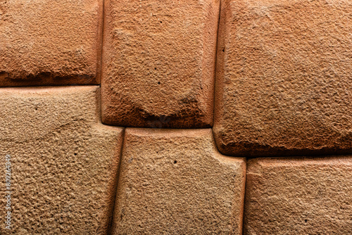Muros de piedra Incas en Cusco - Perú photo