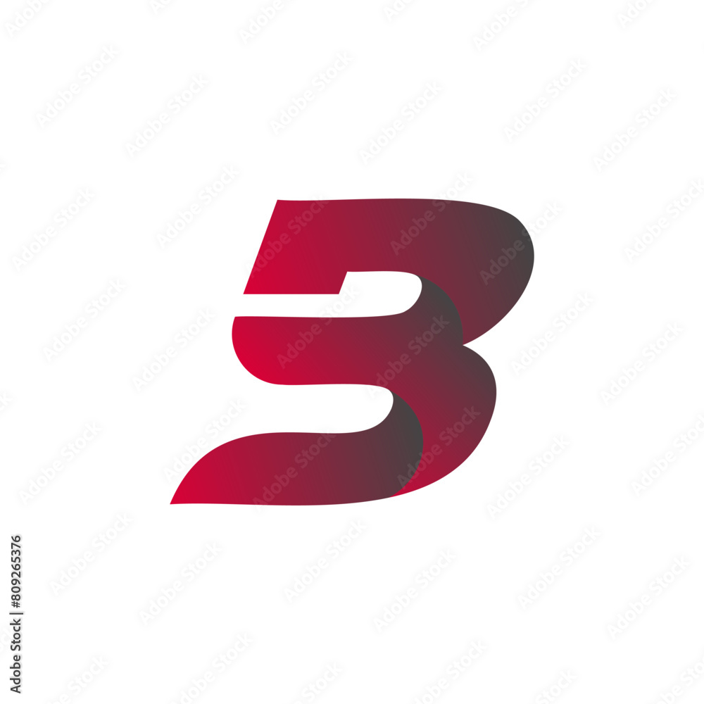 Letter B logo design template elements Letter B logo design template elements