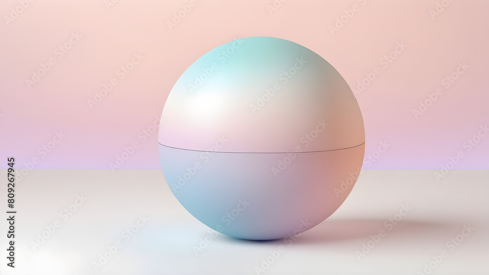 Pastel colored circular sphere, geometric graphic diagram that can be used as presentation background material Pastel colored circular sphere, geometric graphic diagram that can be used as presentation background material