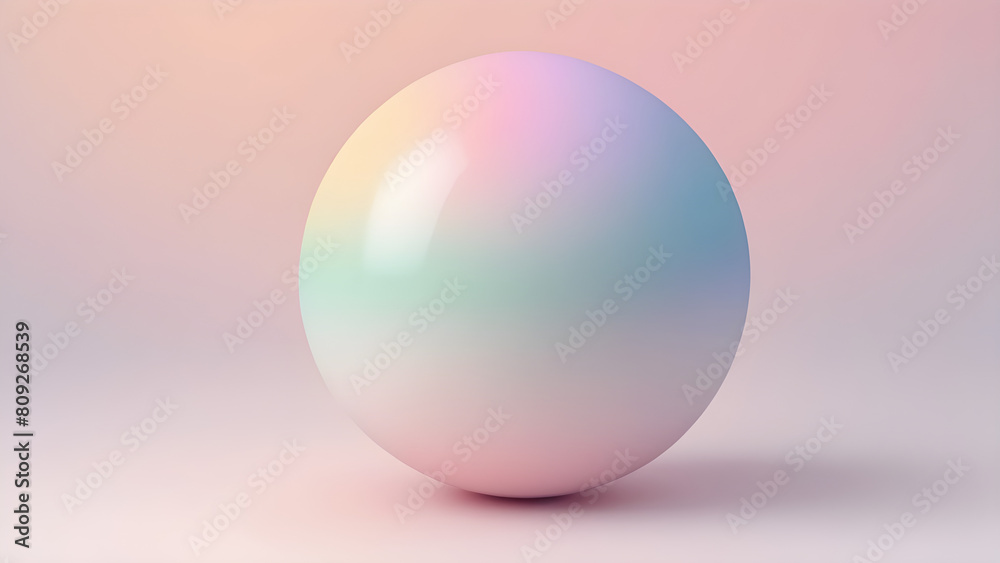 Pastel colored circular sphere, geometric graphic diagram that can be used as presentation background material Pastel colored circular sphere, geometric graphic diagram that can be used as presentation background material