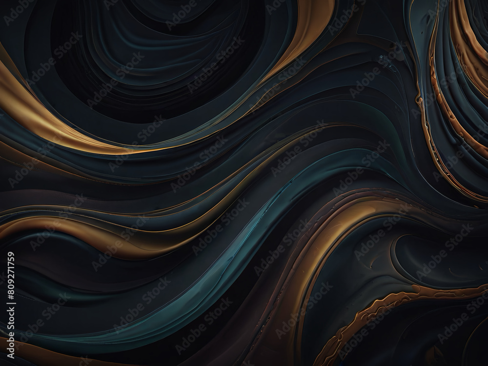 Dark abstract background with smooth lines Dark abstract background with smooth lines