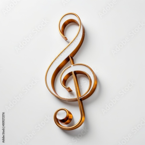 Elegantly Stylized Treble Cleftreble clef, music, musical symbol, swirls, elegant, stylized, flowing, ornate, violin clef, g clef, graphic, key, musical, note, art, element, design, icon, sign, symbol