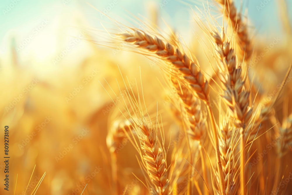 Stunning Wheat Field on a Sunny Day Stunning Wheat Field on a Sunny Day