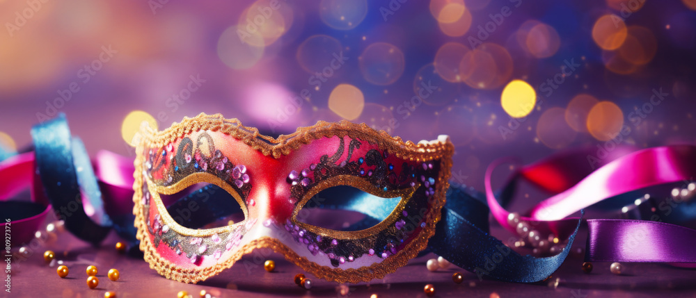 Colorful Carnival Mask Background Banner Colorful Carnival Mask Background Banner