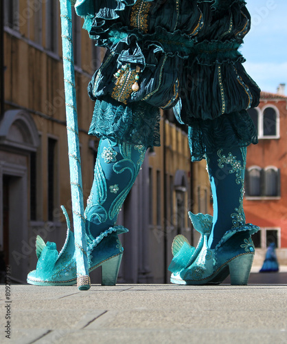 Venice Carnival Cane and Shoes