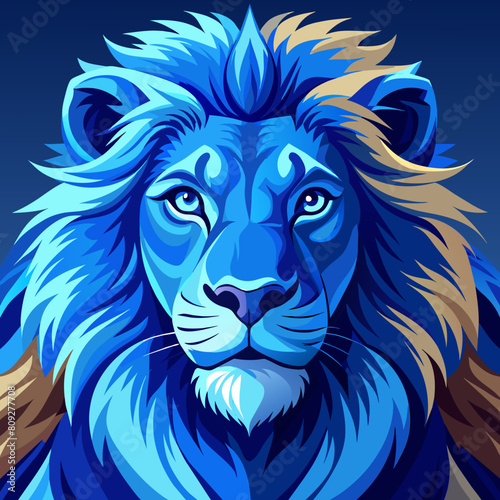 Bluewing lion look extreme close up photography hd wallpaper