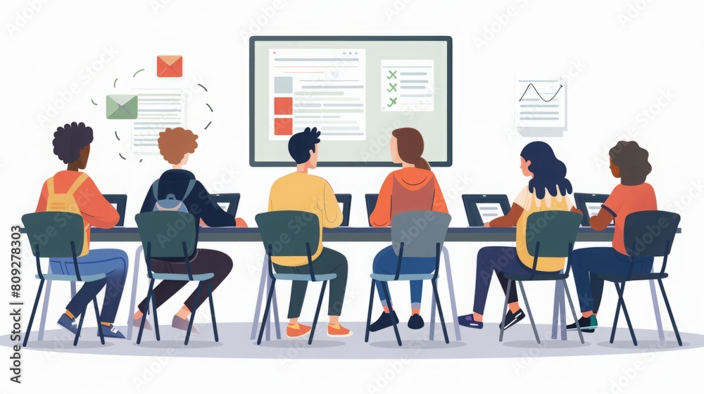 A group of individuals seated at a table, engaged in conversation or a meeting. A group of individuals seated at a table, engaged in conversation or a meeting.
