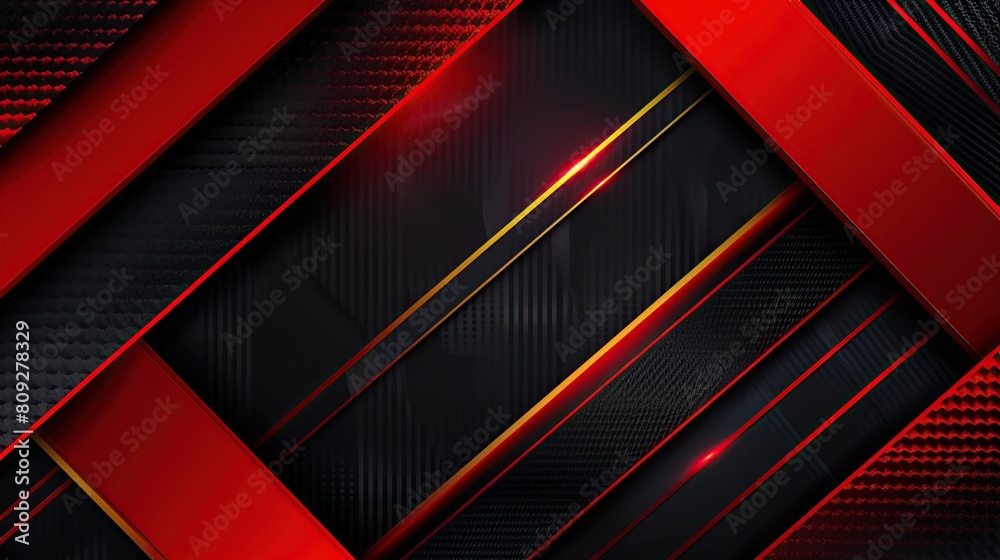 isolated black background with red lines