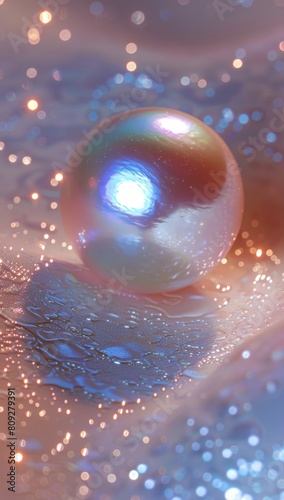 Close Up of a Bubble on a Cloth