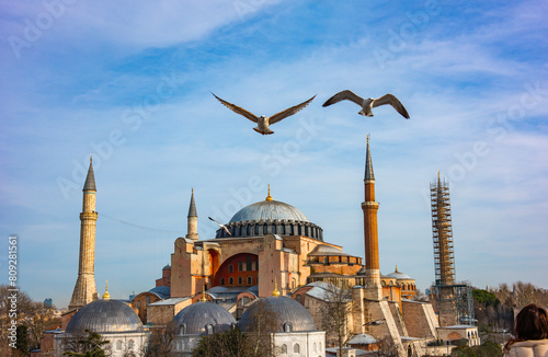 Hagia Sophia / Ayasofya. Hagia Sophia is the famous historical building of the Istanbul. Turkey. photo