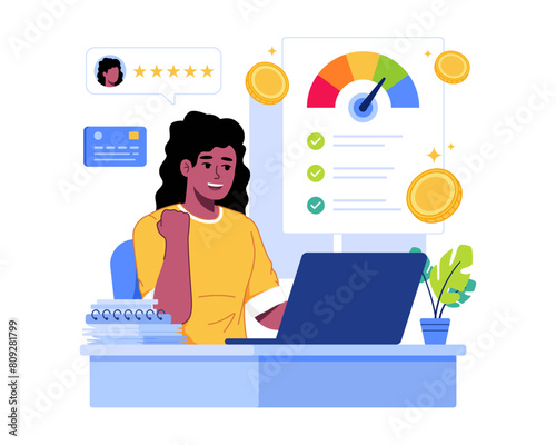 Credit Score Check Concept