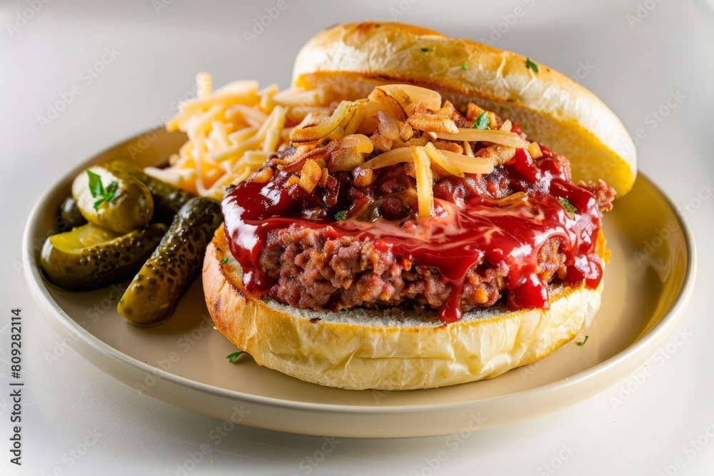 Flavorful Patriotic Meatloaf Sandwich and Bread and Butter Pickles Flavorful Patriotic Meatloaf Sandwich and Bread and Butter Pickles