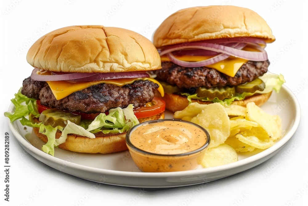 All-American Cheeseburgers with Special Sauce