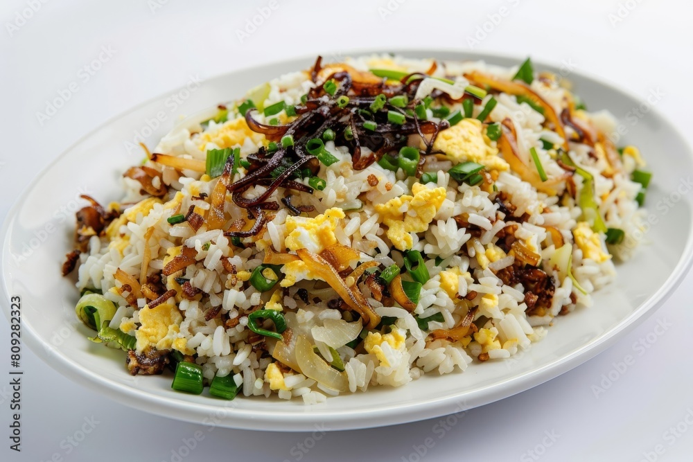 Alliums Fried Rice: A Symphony of Greens and Golden Hues Alliums Fried Rice: A Symphony of Greens and Golden Hues