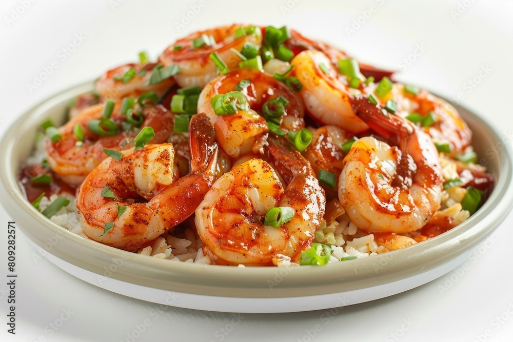 Juicy All You Can Eat Shrimp with Green Onion and BBQ Spices Juicy All You Can Eat Shrimp with Green Onion and BBQ Spices