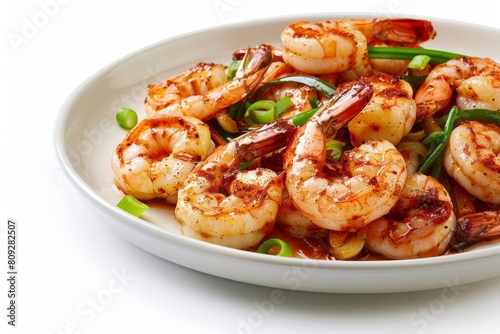 Mouthwatering Shrimp with Green Onion and BBQ Spices