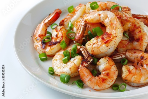 All You Can Eat Shrimp with Green Onion and BBQ Seasoning Mix
