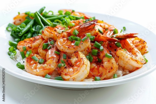 All You Can Eat Shrimp with Green Onion, Garlic, and BBQ Seasoning