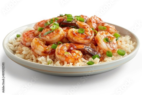 All You Can Eat Shrimp with Green Onion and Smoky BBQ Seasoning