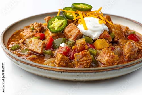 Delicious Pork Loin Chili with Fresh Ingredients and Aromatic Spices