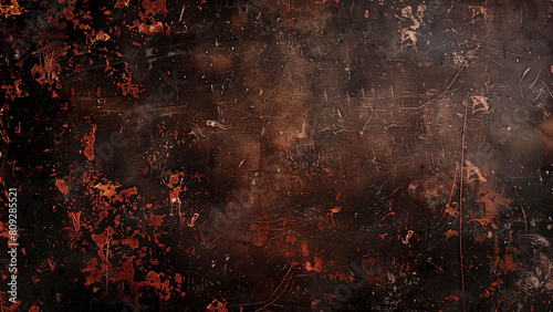 Spooky Christmas: A Grungy Old Brown Christmas Background