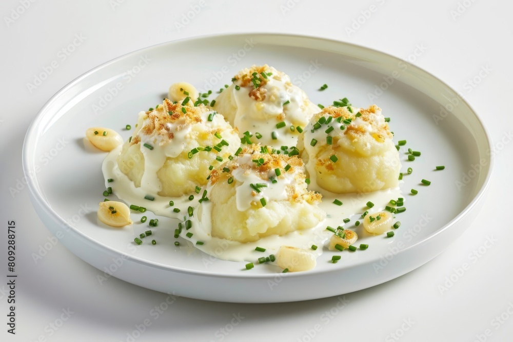Fluffy Yukon Gold Potatoes with Slow-Roasted Garlic and Creamy Sauce Fluffy Yukon Gold Potatoes with Slow-Roasted Garlic and Creamy Sauce