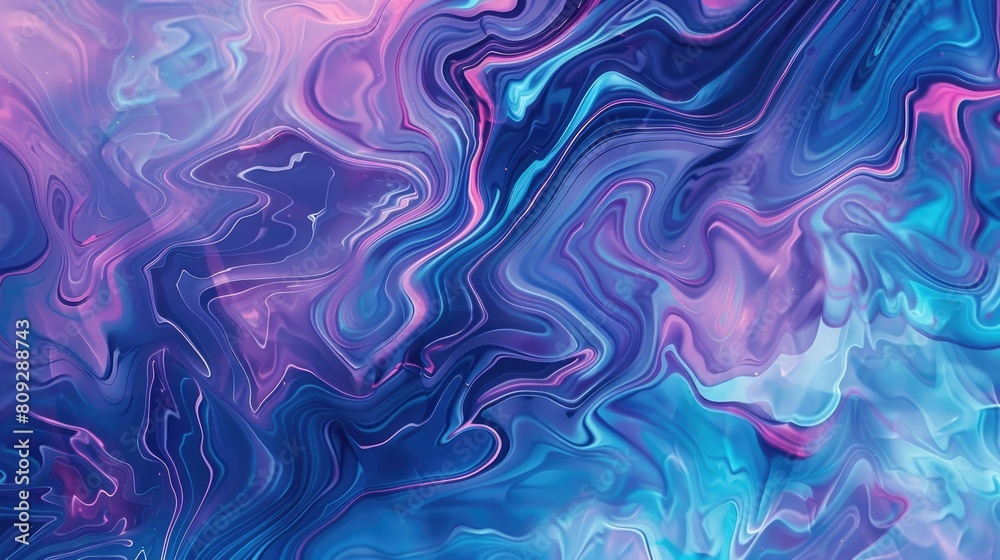 Abstract neon liquid wavy background. Liquid art, marbling texture