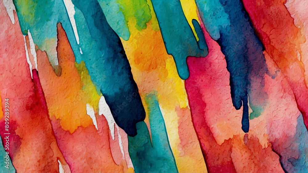 Obraz premium background of paint brush strokes on a painting canvas