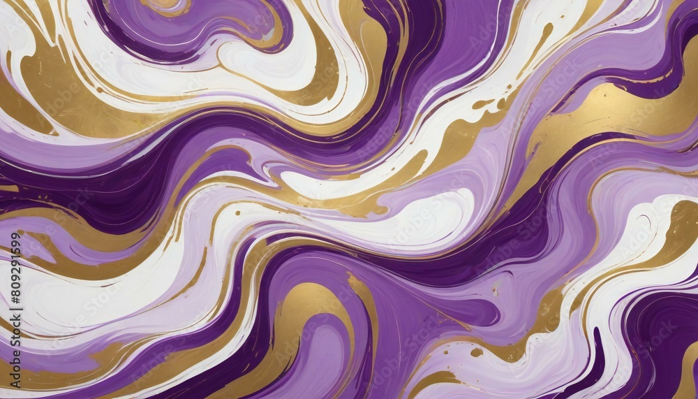 Obraz premium Vibrant Colorful Marble Texture With Gold Abstract Background
