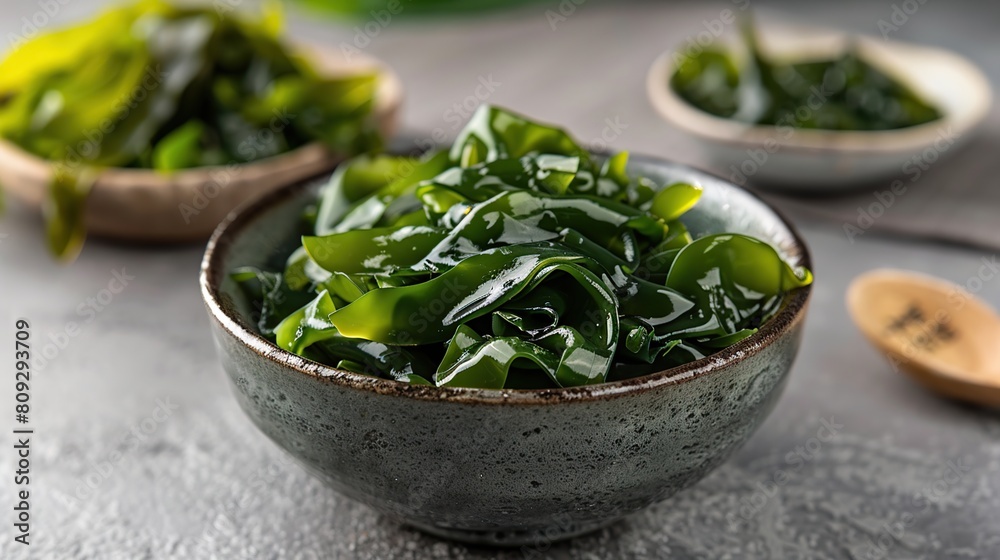 fresh Laminaria konbu alga Kelp Seaweed konbu alga. Generative Ai fresh Laminaria konbu alga Kelp Seaweed konbu alga. Generative Ai