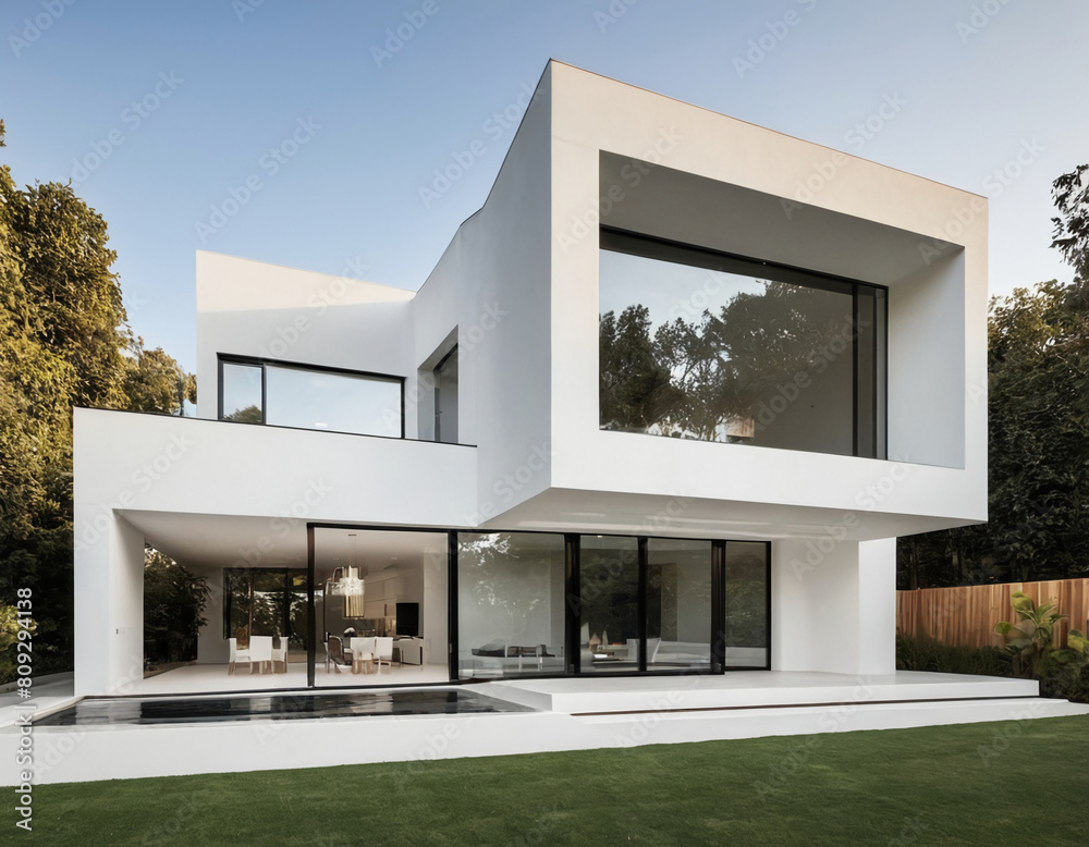 modern house with garden modern house with garden