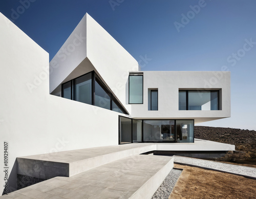 modern building with blue sky