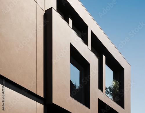 facade of a modern luxury house
