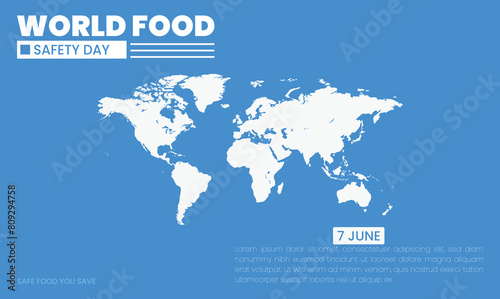 World food safety day June 7 poster templet design