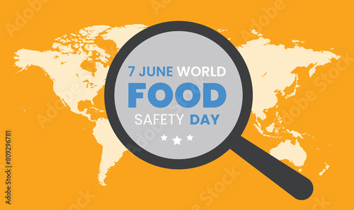 World food safety day June 7 poster templet design