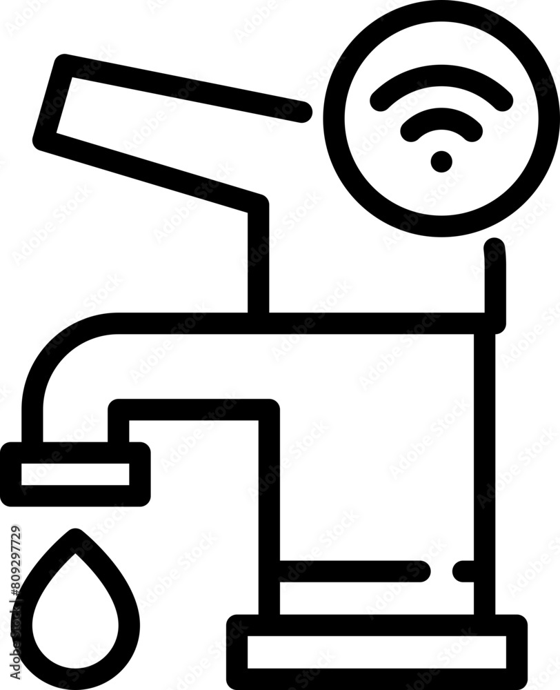 Smart faucet icon Smart faucet icon