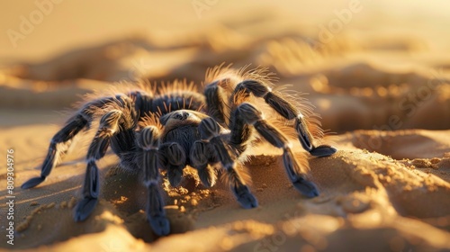 tarantula in the desert in high resolution and quality