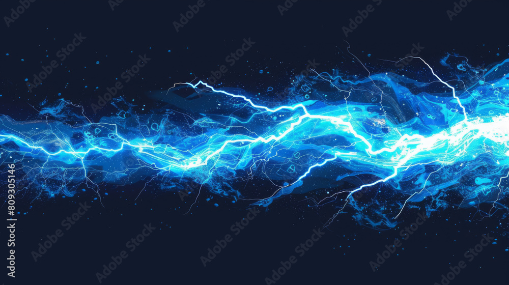 Abstract image of a vibrant blue electric current, symbolizing energy, technology, and power. Abstract image of a vibrant blue electric current, symbolizing energy, technology, and power.