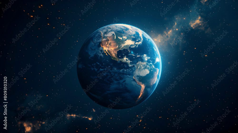 Planet Earth in outer space Planet Earth in outer space