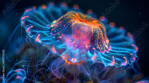 Bioluminescent Beauty: A Glimpse of Unique Marine Life in the Mysterious Deep Sea © Troy