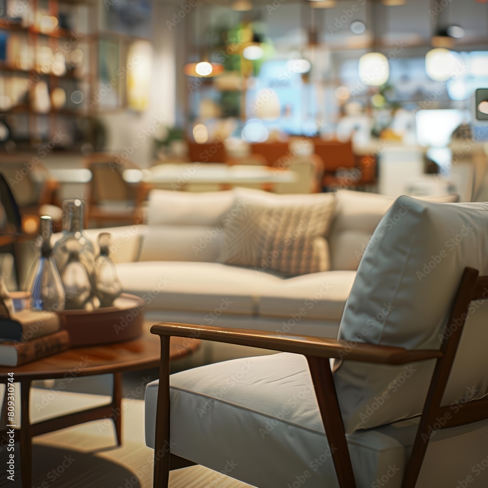 Solid HUD icon of furniture in a very blurry backdrop Solid HUD icon of furniture in a very blurry backdrop