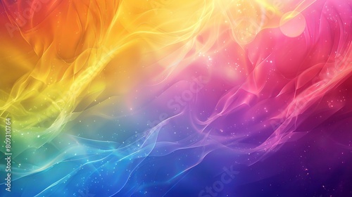 Abstract color background. Gradient blend. Bright colored glow. Diffuse glare. Blurry highlights. Modern design template for web cover. Bitmap. Raster image